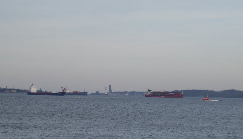 Blick aus Kiel über die Förde nach Laboe