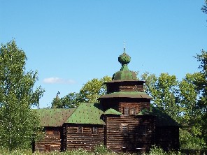 altes Holzhaus in Kostroma